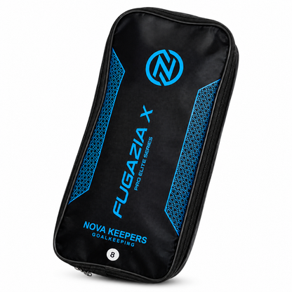 Guantes de Arquero Novakeepers Fugazia X Cyan – NovaGrip 4 mm Profesional