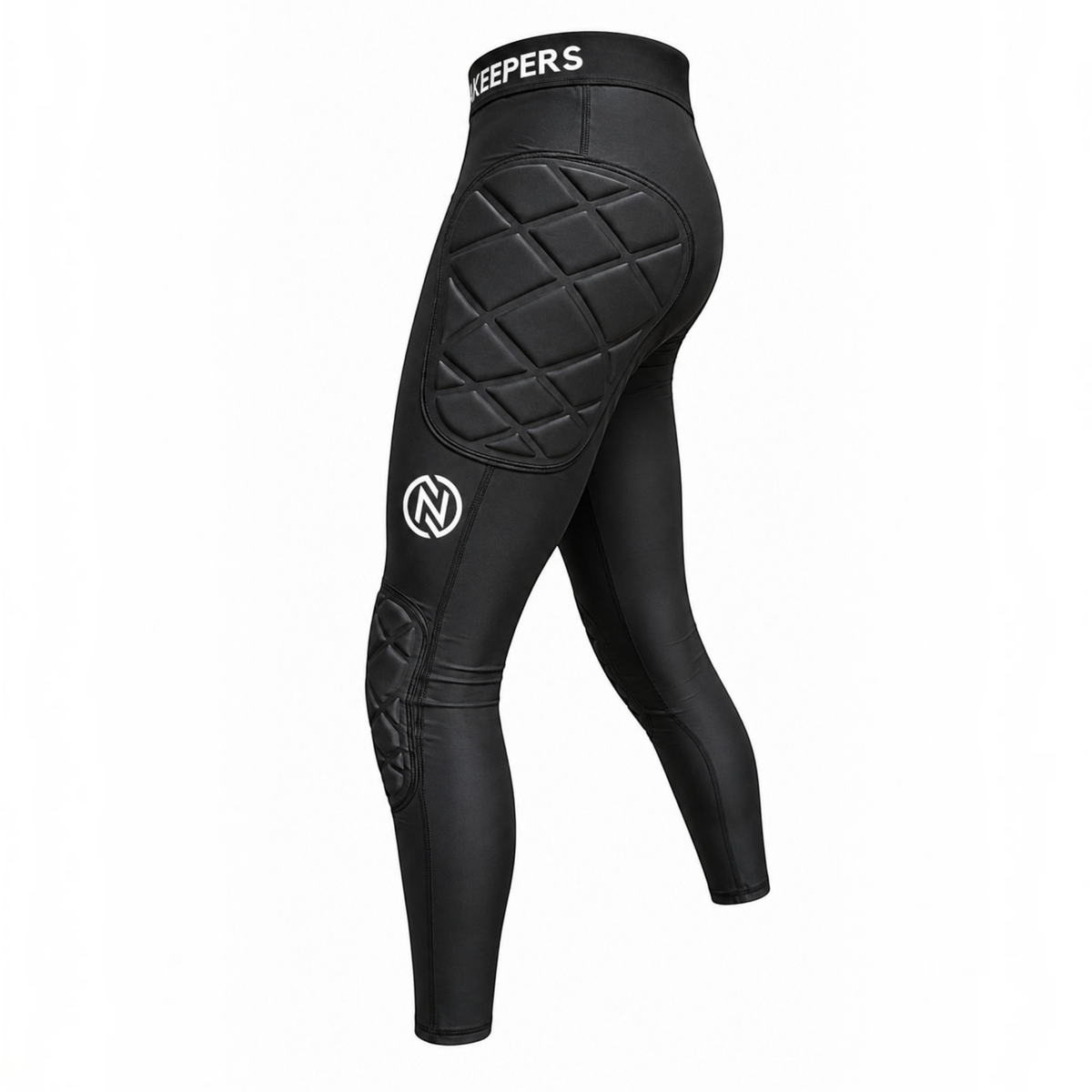 Goatkeepers.cl black compression goalkeeper leggings with padded hip and knee protection for impact absorption