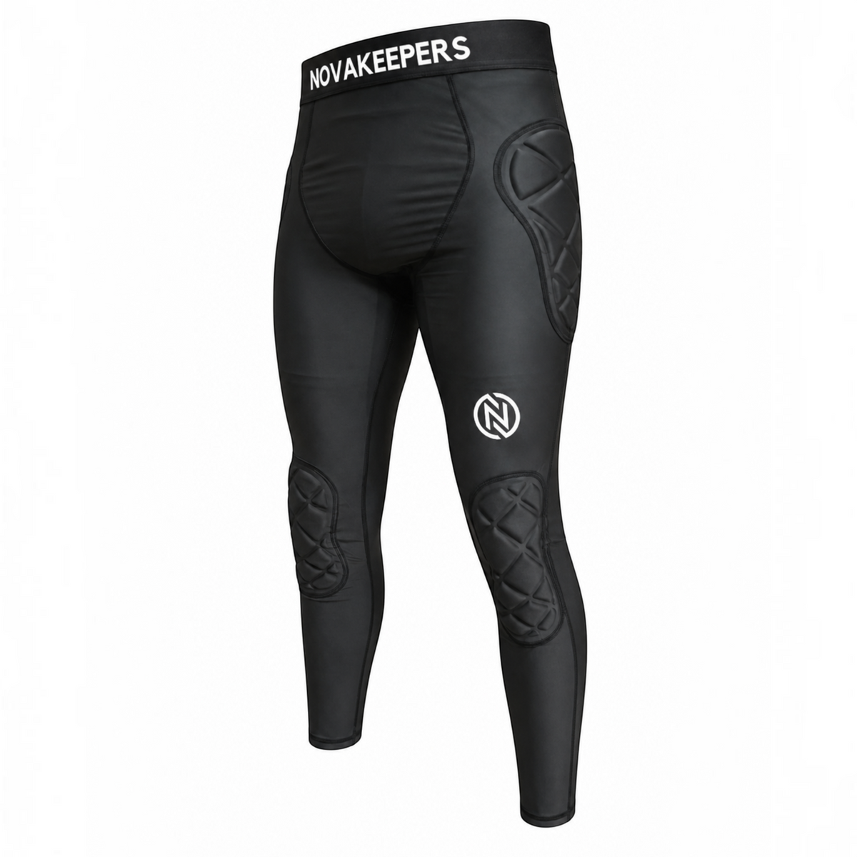 Goatkeepers.cl Novakeepers black compression goalkeeper leggings with padded hip and knee protection