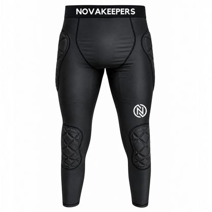 Goatkeepers.cl Novakeepers black compression goalkeeper leggings with padded hip and knee protection
