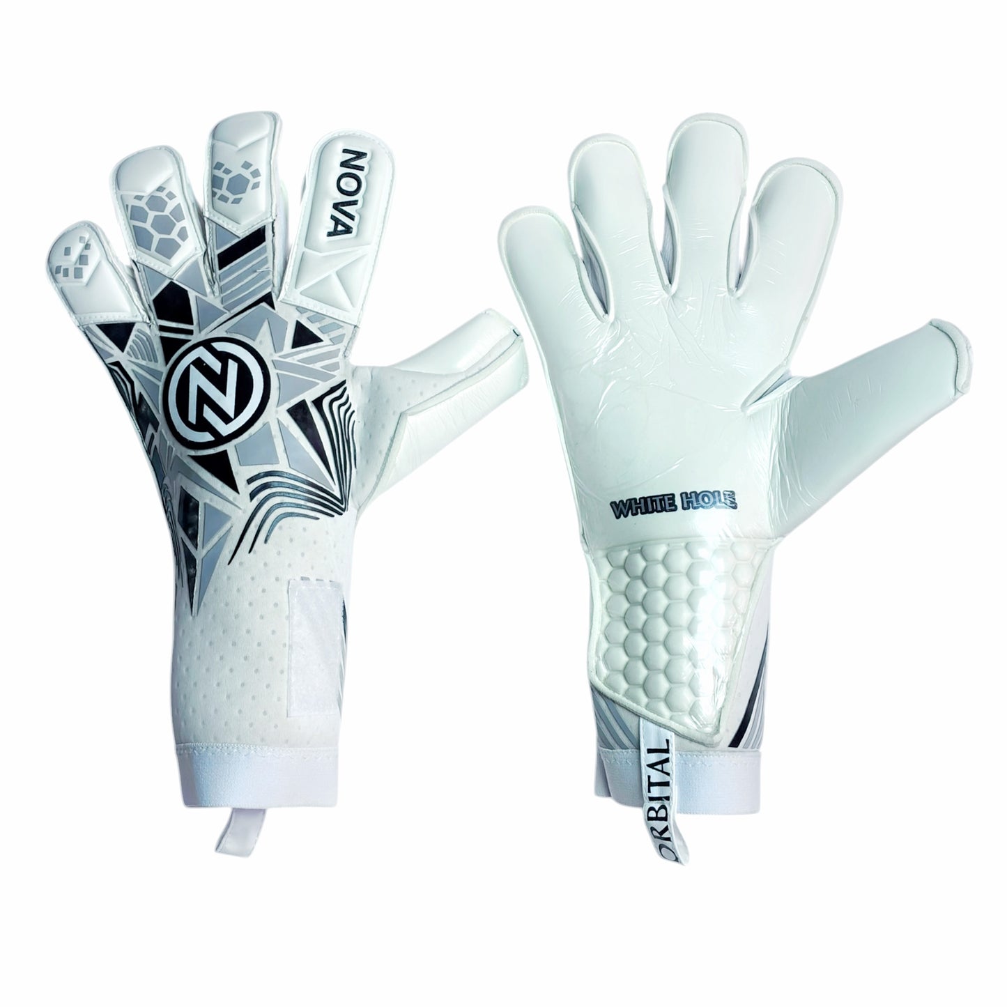 Orbital White Hole - Guantes de Arquero con Látex Contact 4 mm y Corte ErgoRoll