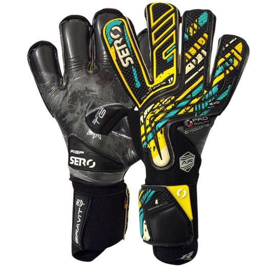 SERO Gravity Black – Guantes de Arquero Profesionales con Látex Alemán 4 mm